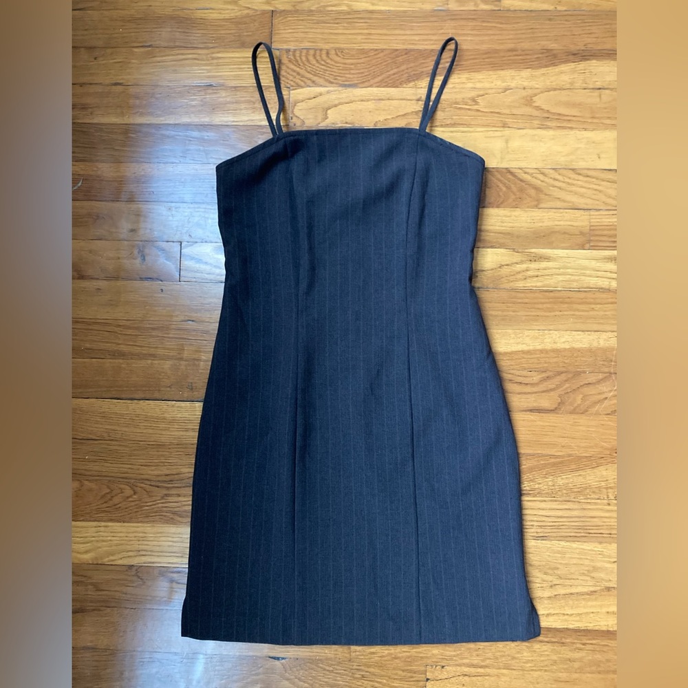 Vintage pinstripe mini dress
